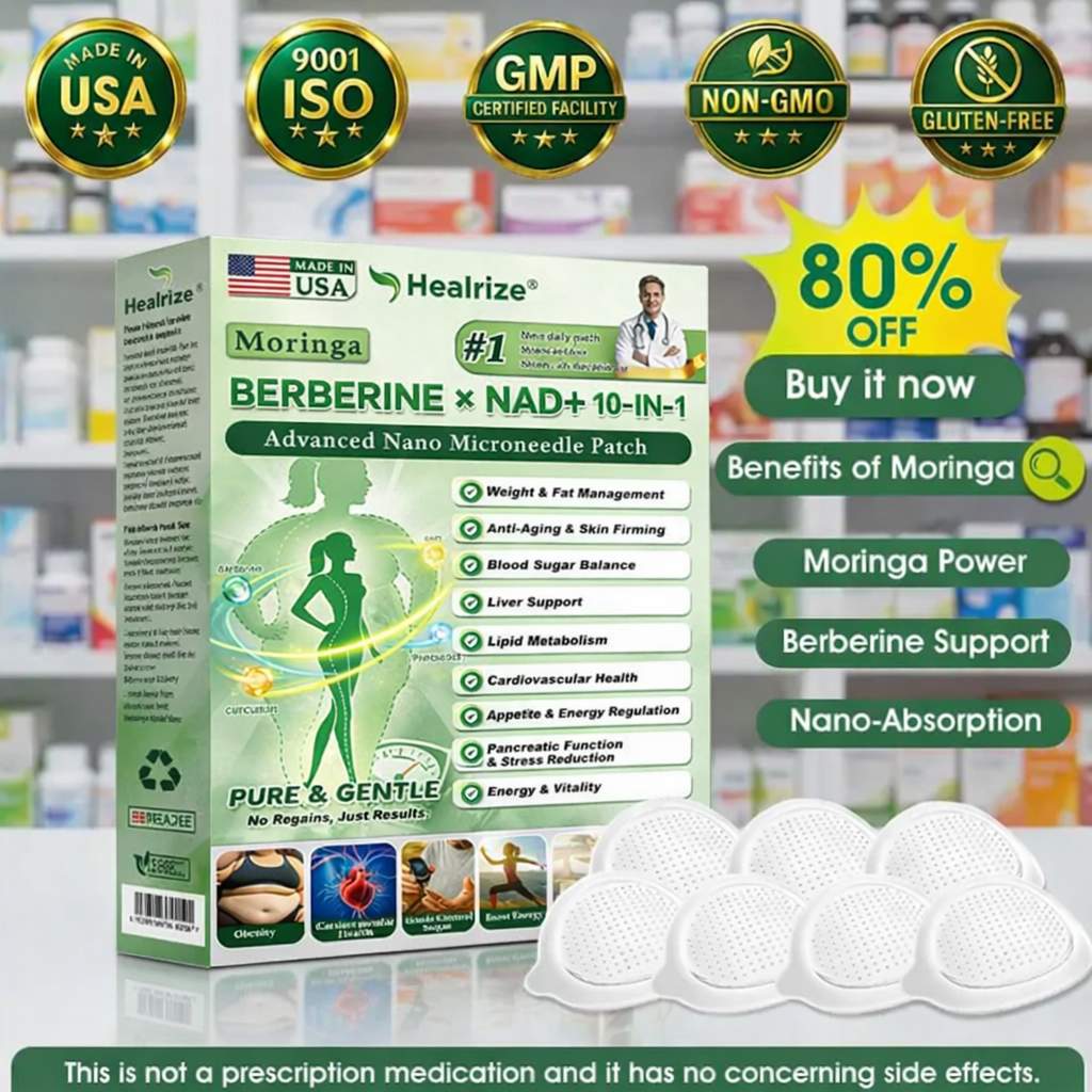Moringa & Berberine 10-IN-1 Advanced Nano Microneedle Patch